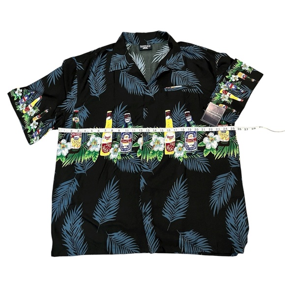 Pacific & Co Tropical Beer Blue Button Down Shirt Size: XL - Picture 4 of 8